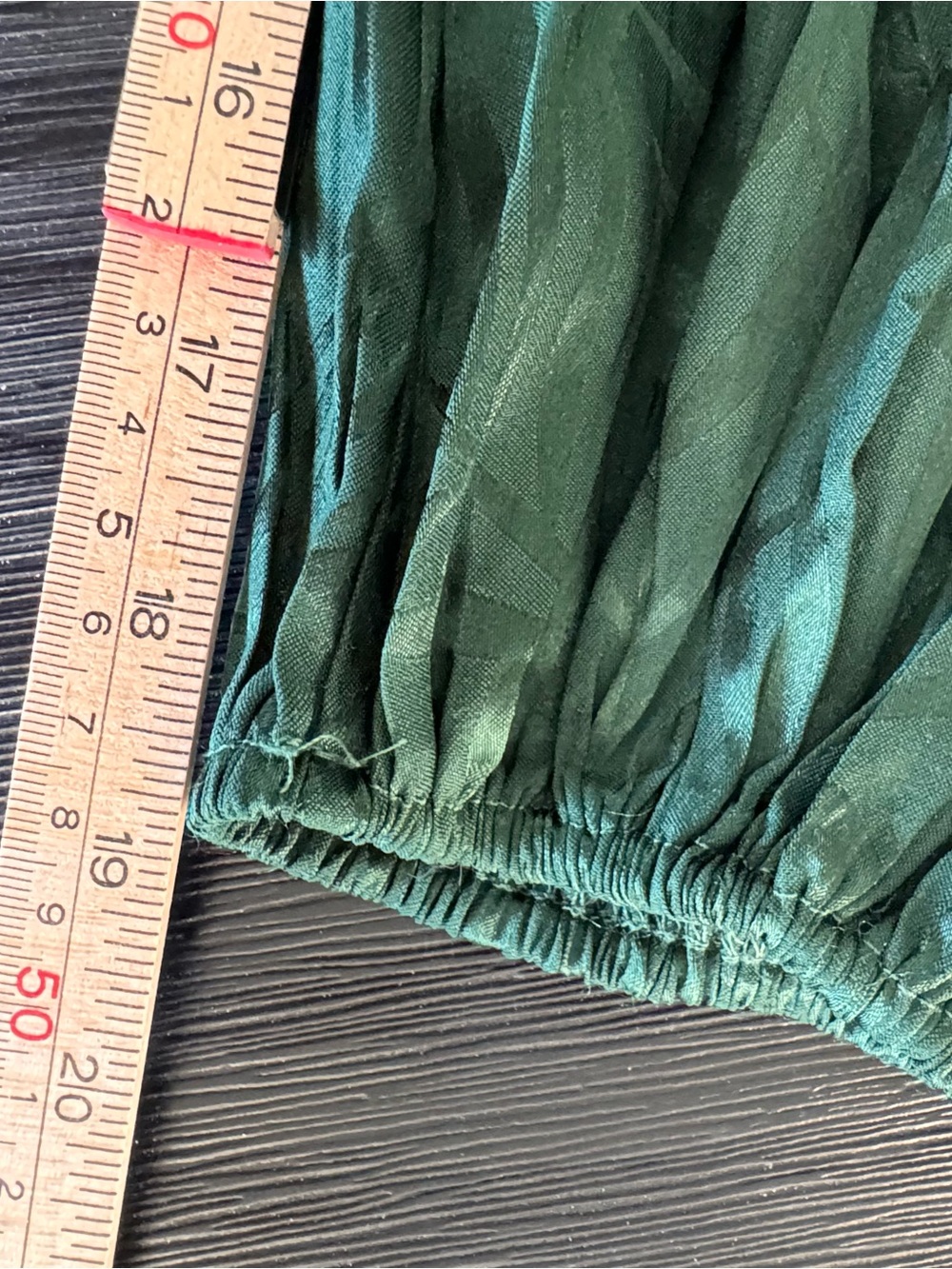 Hello Molly Heart Eyes Emerald Green Satin Palm Print Long Sleeve Mini Dress 12 - Picture 13 of 16